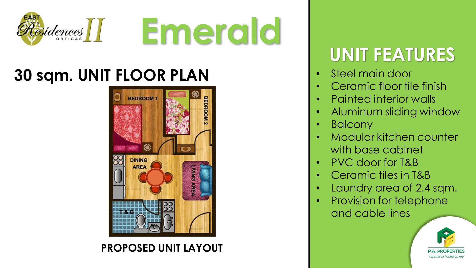 Brand New Residential Condominium For Sale in Pasig City, Metro Manila (20 sqm Floor Area) - Media Image Asset Panel Sub-No 6