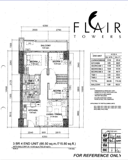 Foreclosed Residential Condominium For Sale in Mandaluyong City, Metro Manila (76 sqm Floor Area) - Media Image Asset Panel Sub-No 10
