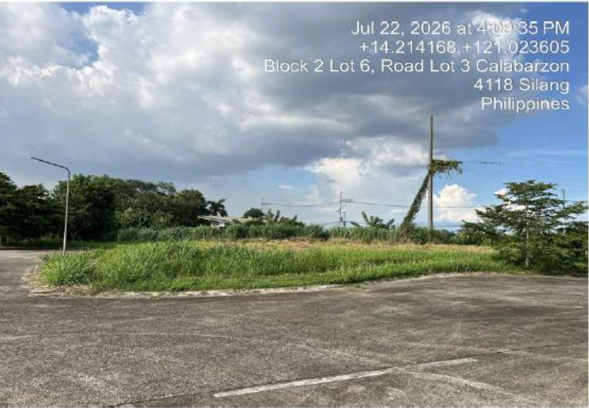 Foreclosed Residential Lot Only For Sale in Silang, Cavite - Media Image Asset Panel Sub-No 2