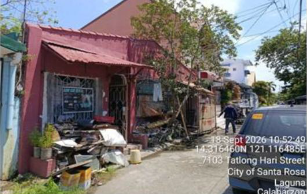Foreclosed Residential Lot Only For Sale in Santa Rosa City, Laguna - Primary Display View Frame Location in Santa Rosa City, Laguna