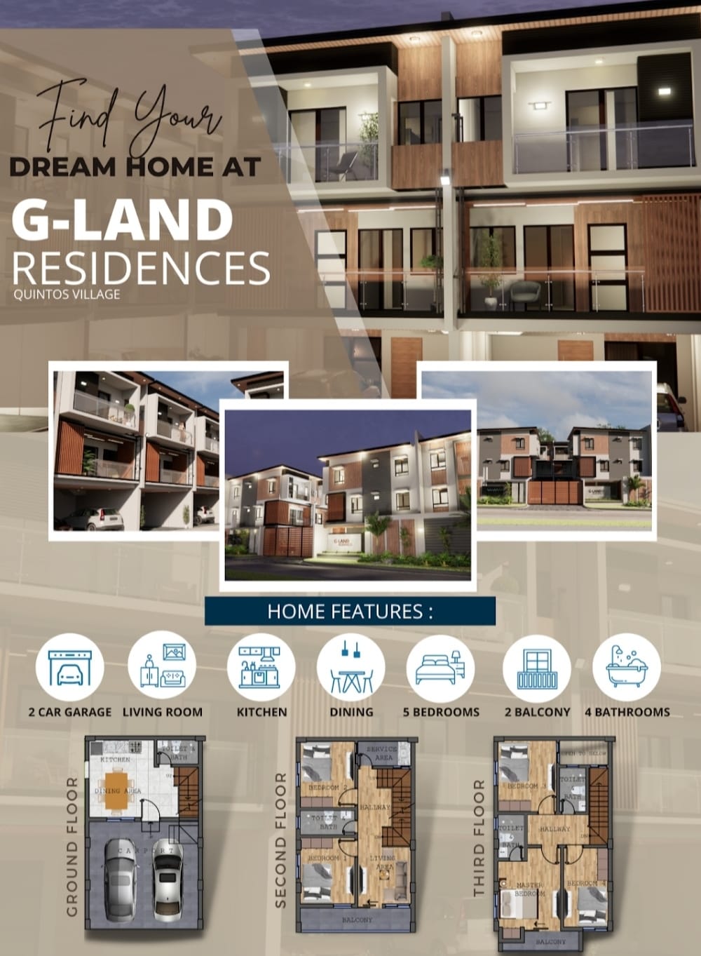 Brand New Residential House & Lot For Sale in Caloocan City, Metro Manila - Media Image Asset Panel Sub-No 5