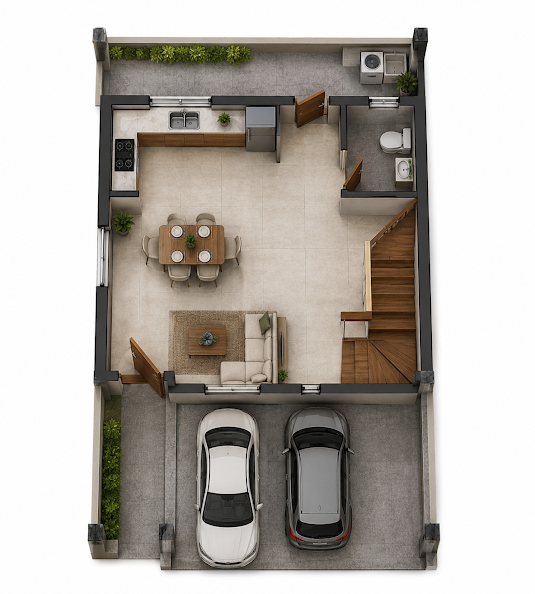 NO DOWN!!! Pre Selling Duplex 3BR in Town and Country Heights Antipolo Rizal - Media Image Asset Panel Sub-No 2